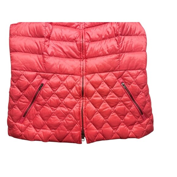 Talbots Down Fill Quilted Vest Womens Medium Salmon Pink Puffer Full Zip Outdoor - Picture 7 of 15
